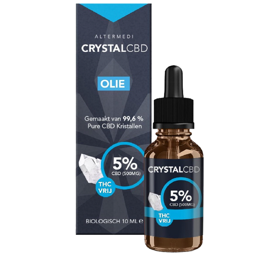 CrystalCBD - CBD olie 5% - 0% THC gehalte